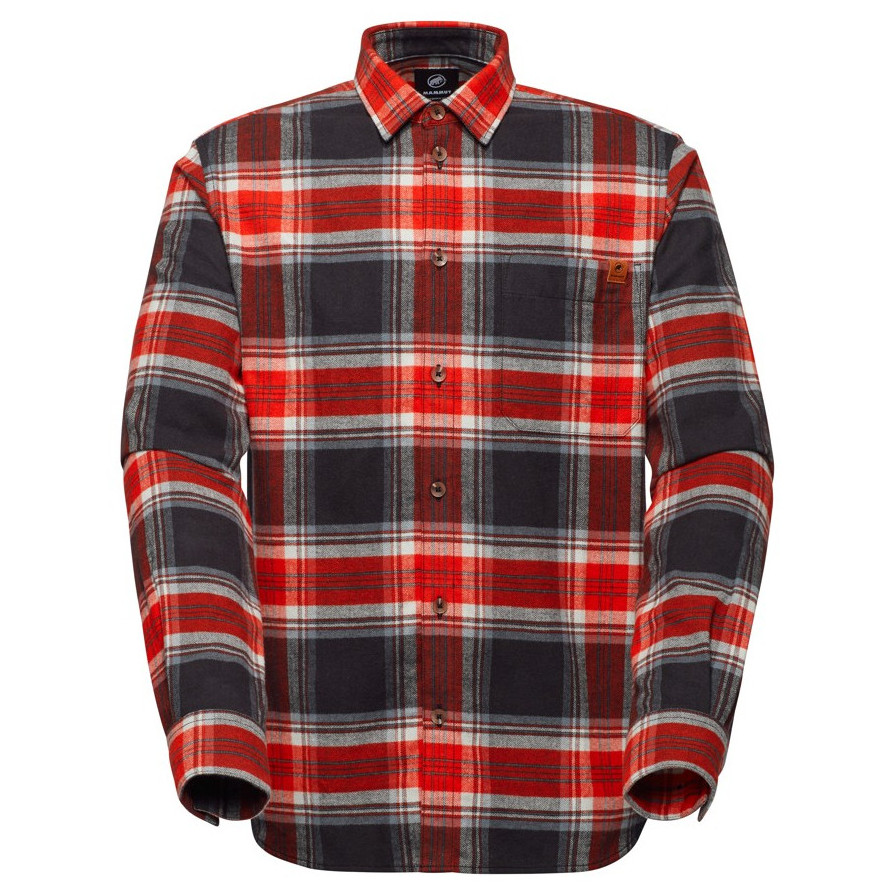 Koszula męska Mammut Trovat Longsleeve Shirt Men Rozmiar: XXL / Kolor: czarny/czerwony