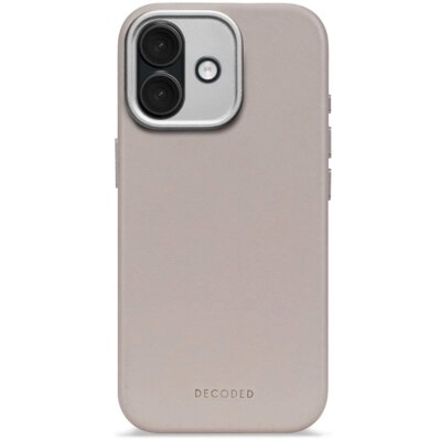 Etui DECODED Leather MagSafe do Apple iPhone 17 Beżowy