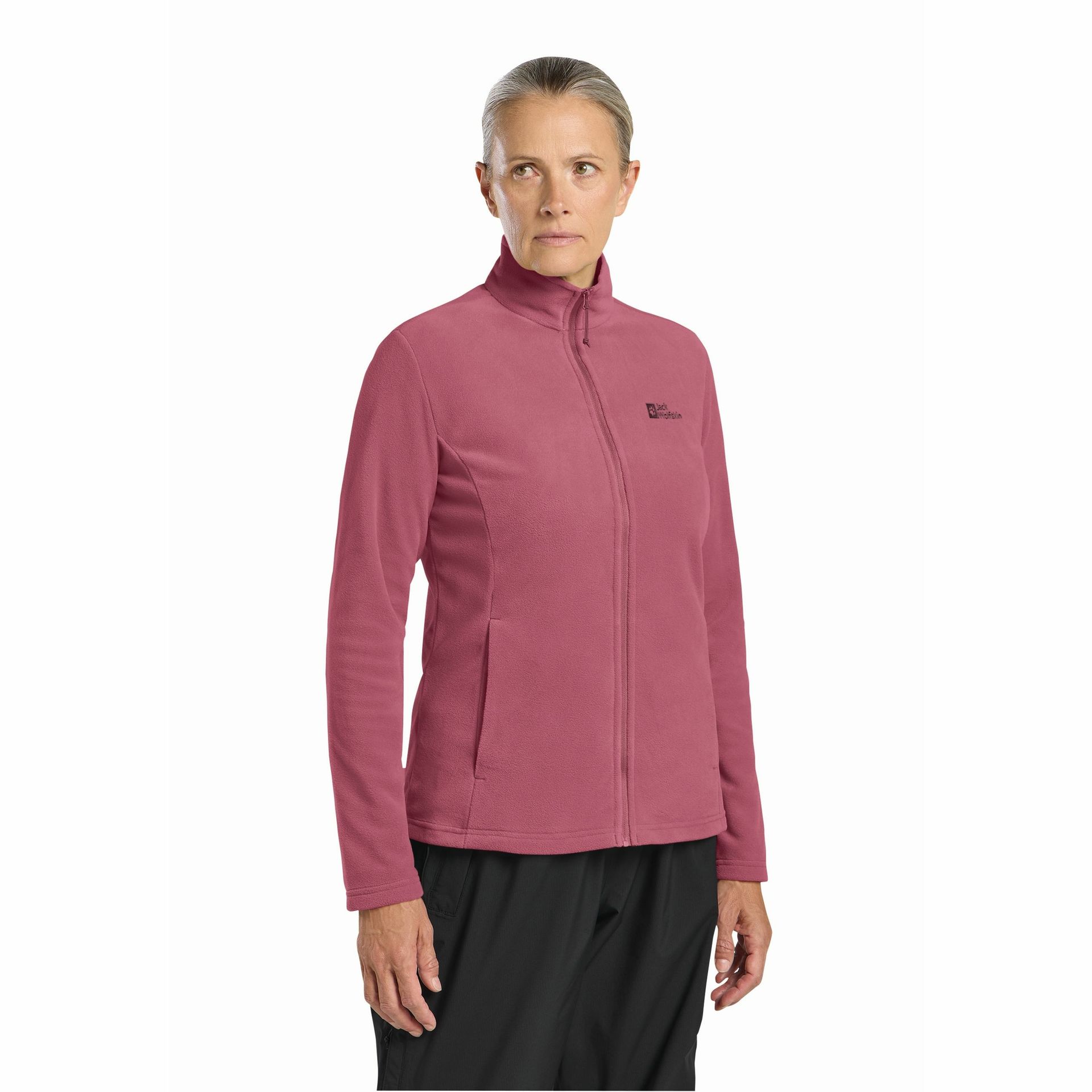 Damska bluza polarowa Jack Wolfskin TAUNUS FZ W raisin - S