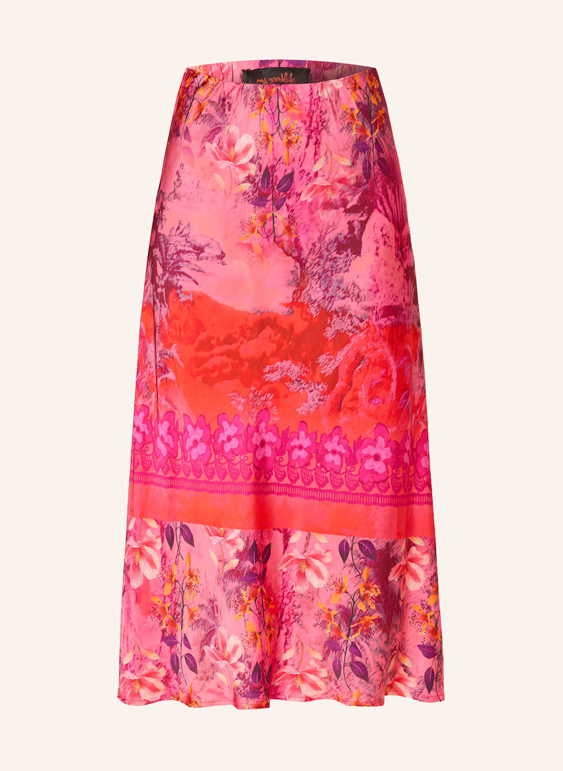 Miss Goodlife Spódnica Satynowa pink