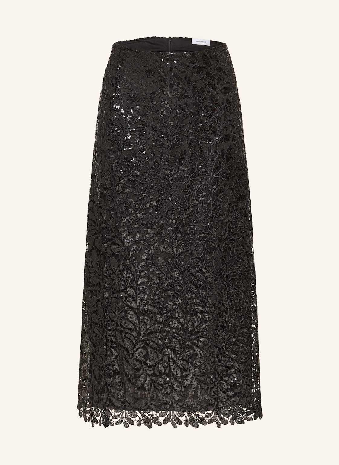 Darling Harbour Koronkowa Spódnica Z Cekinami schwarz