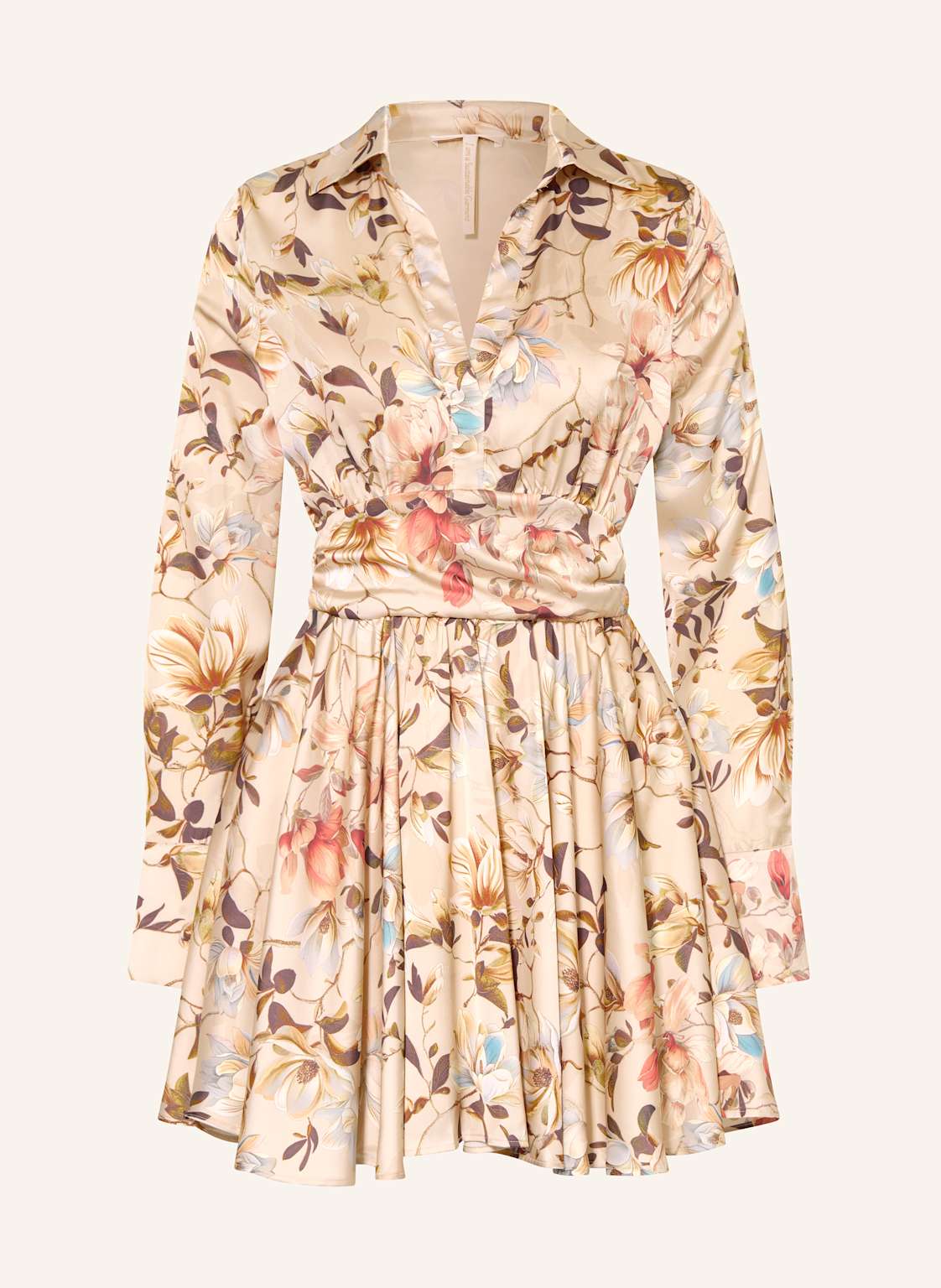 Guess Sukienka Satynowa beige