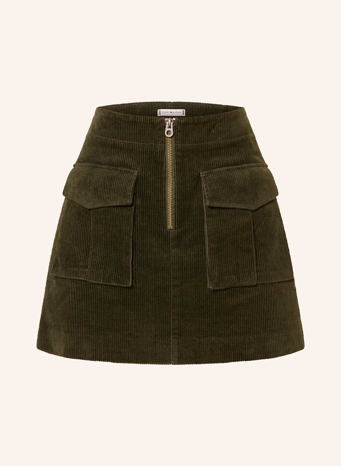 Tommy Hilfiger Spódnica Sztruksowa gruen