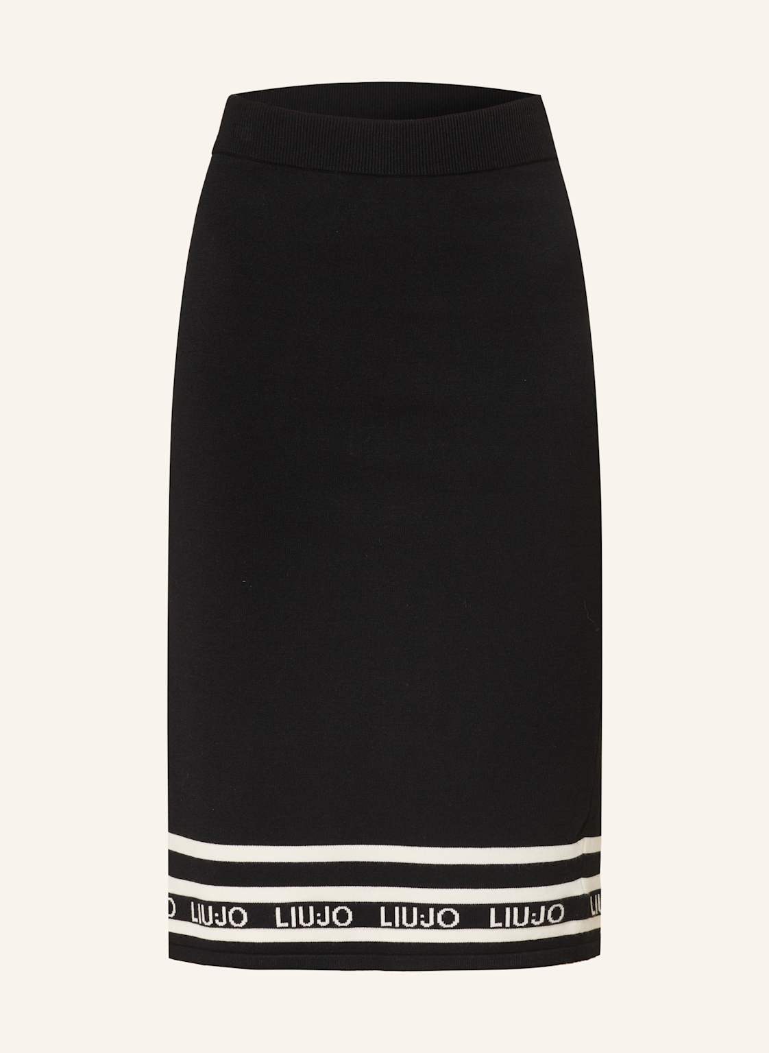Liu Jo Spódnica Z Dzianiny schwarz