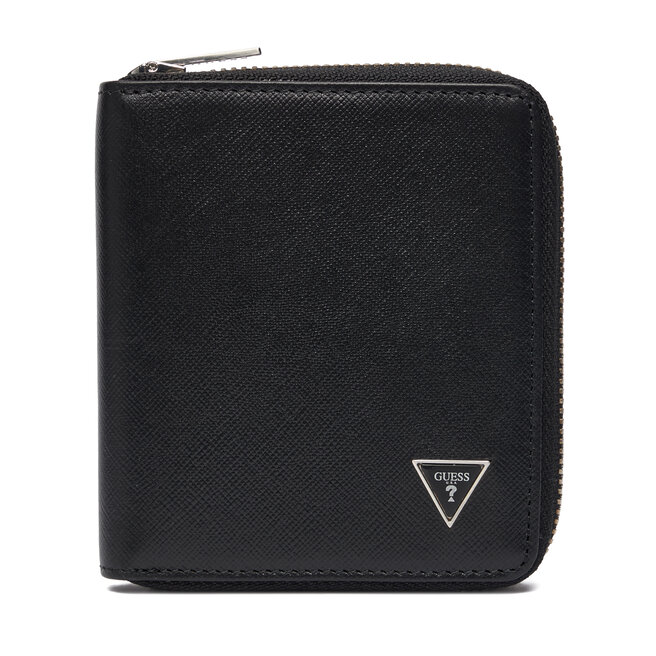 Duży Portfel Męski Guess SMMASL LEA02 Czarny