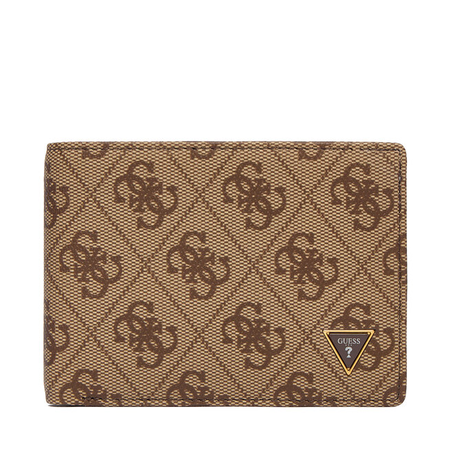 Duży Portfel Męski Guess SMMALL LEA27 Brązowy
