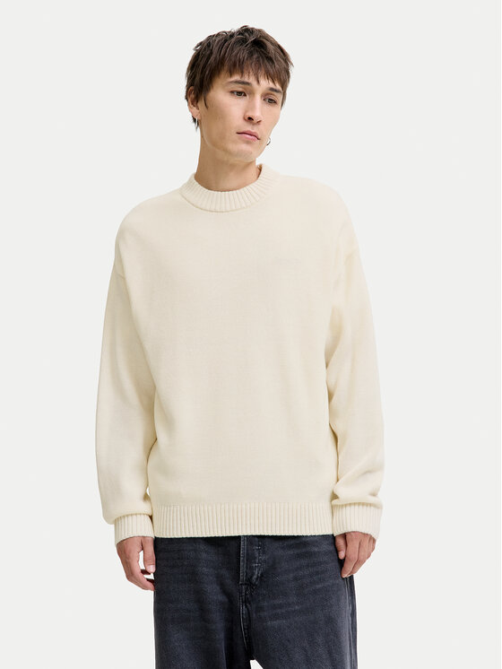 Jack&Jones Sweter Urban 12278942 Écru Relaxed Fit