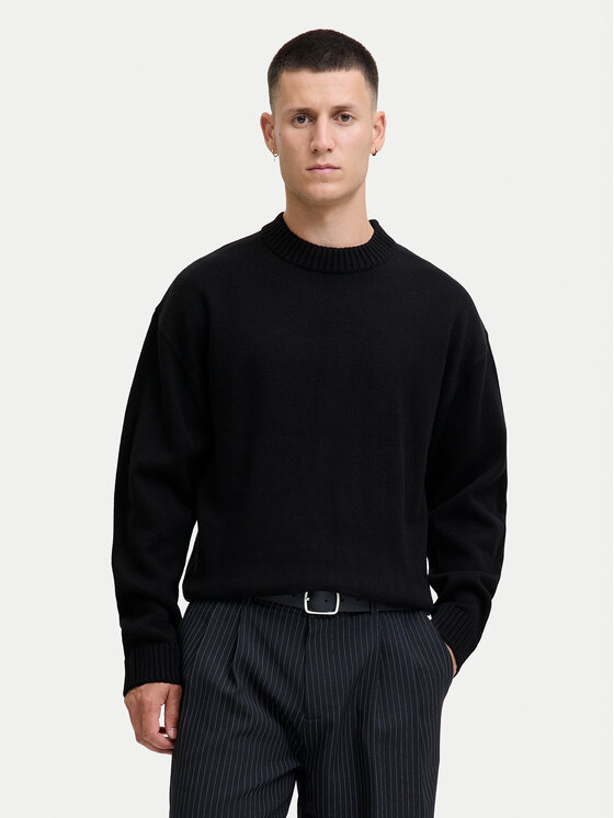 Jack&Jones Sweter Urban 12278942 Czarny Relaxed Fit