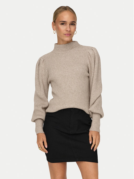 ONLY Sweter Katia 15232494 Beżowy Regular Fit