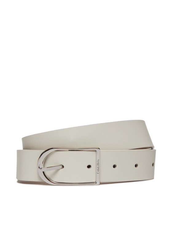 Calvin Klein Pasek Damski Centre Bridge Buckle Belt 3.0 K60K611920 Biały