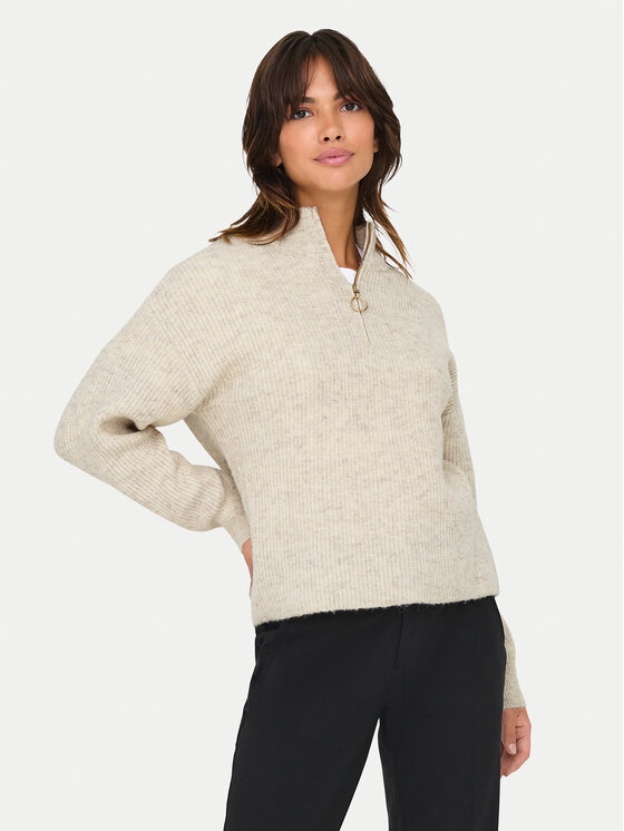 ONLY Sweter Tokyo 15317865 Beżowy Standard Fit