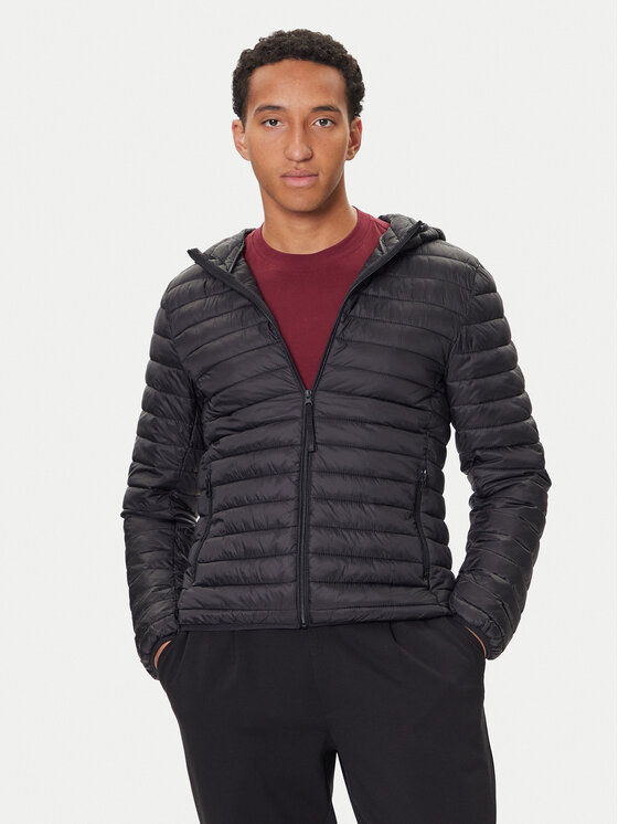 United Colors Of Benetton Kurtka przejściowa 2TWDUN06I Czarny Regular Fit