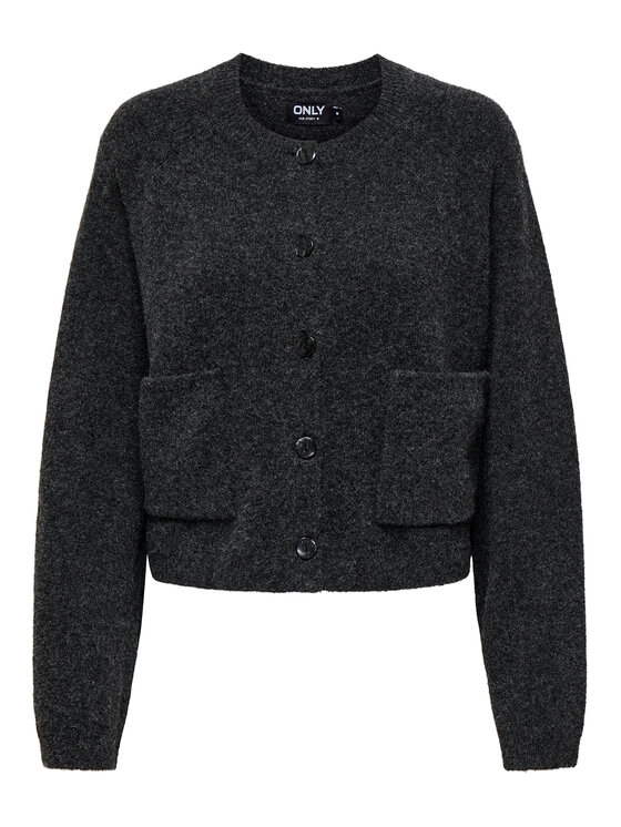 ONLY Kardigan Piemonte 15344118 Szary Regular Fit