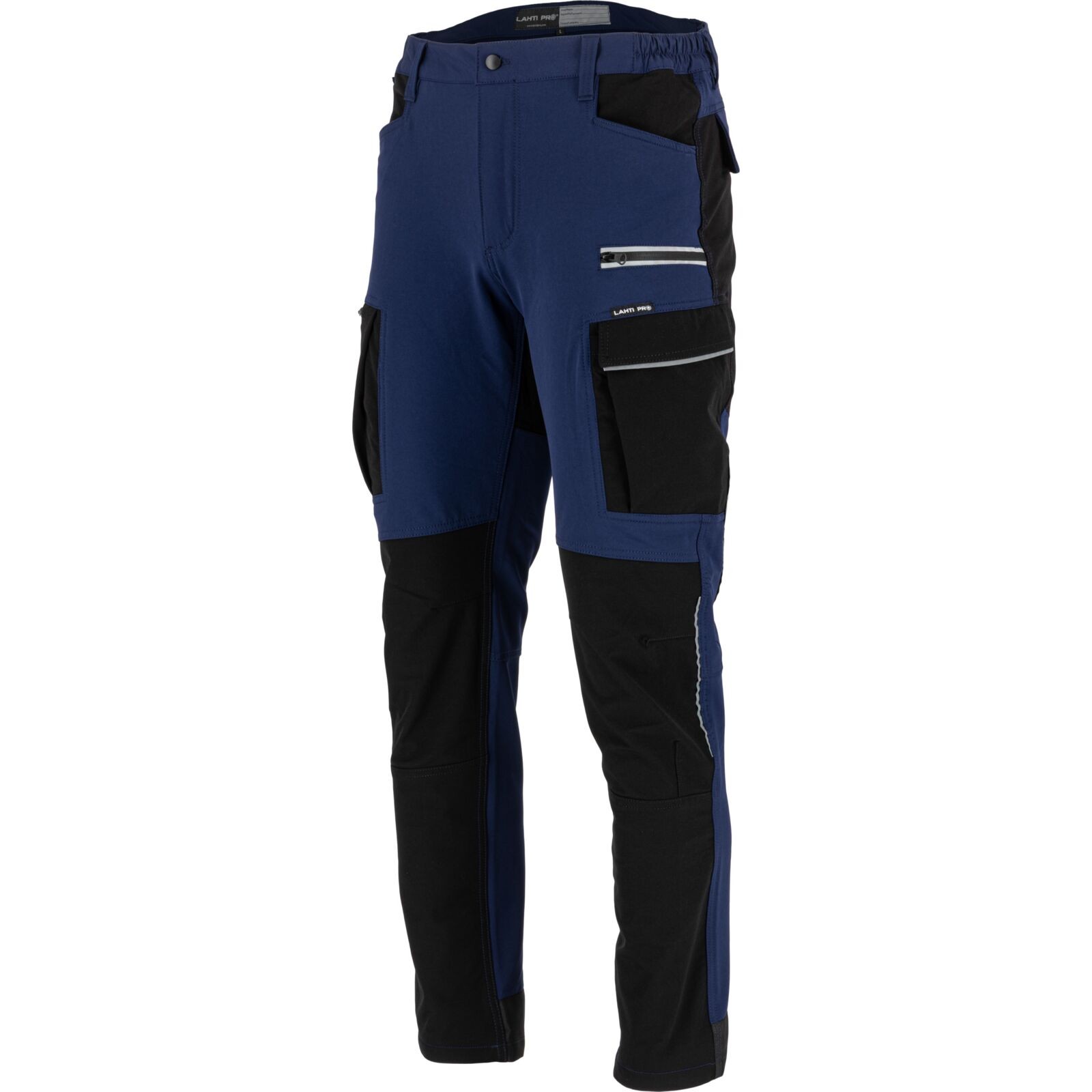 LAHTI PRO Spodnie Stretch Granatowo - Czarne L (L4055203)