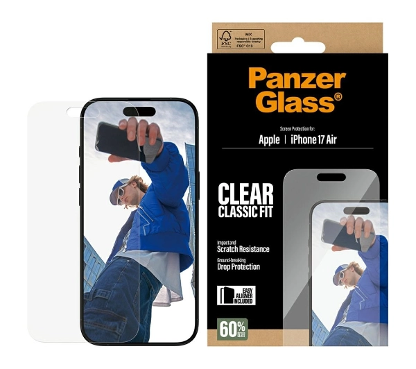 PanzerGlass Classic Fit EasyAligner do iPhone Air