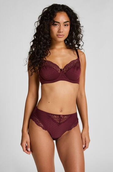 Hunkemöller Figi z wysokim stanem Sophie Czerwony