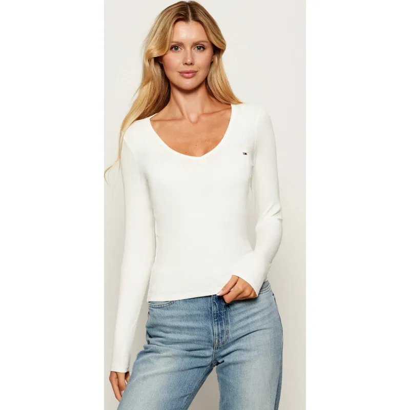 Tommy Jeans Bluzka ESSENTIAL | Slim Fit