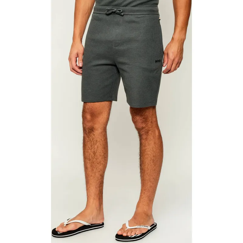 BOSS BLACK Szorty od piżamy Waffle Regular Fit