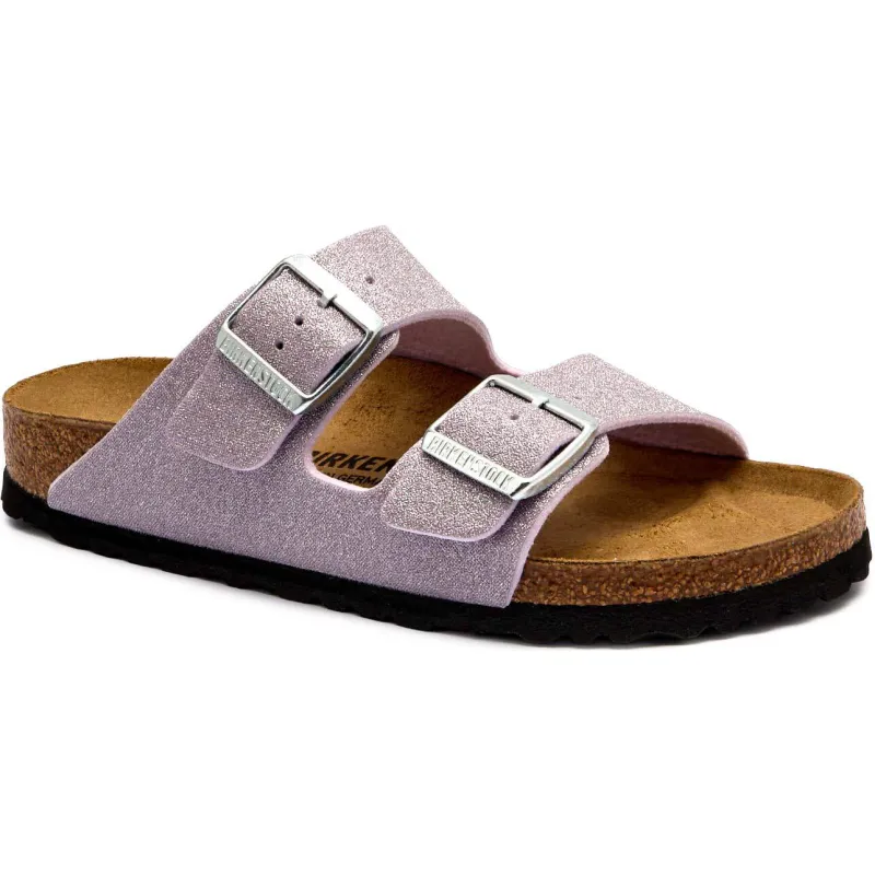 Birkenstock Klapki Arizona z dodatkiem skóry narrow fit