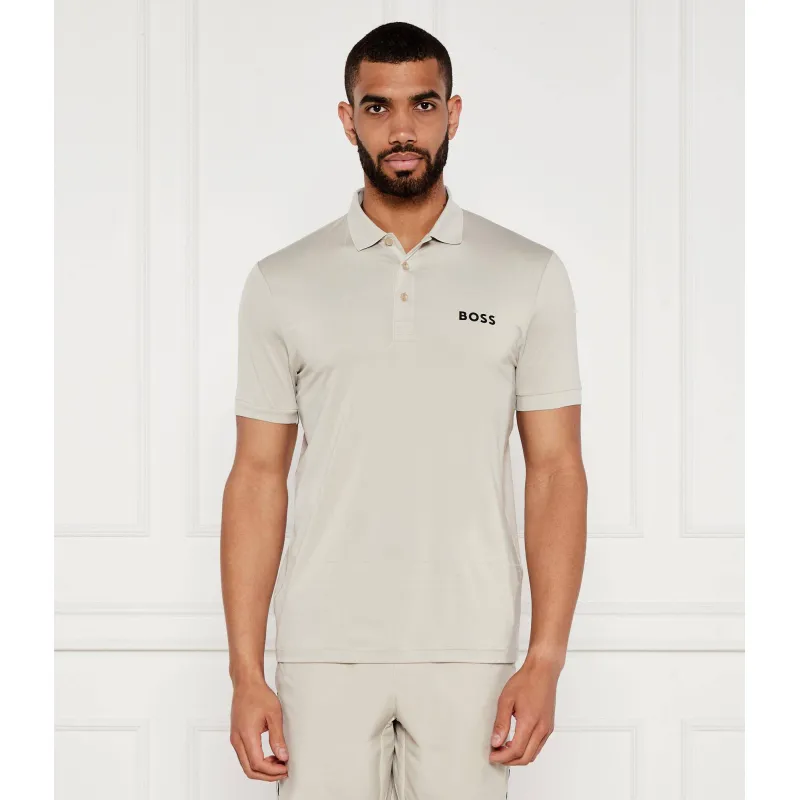 BOSS GREEN Polo Check TOC Slim Fit stretch