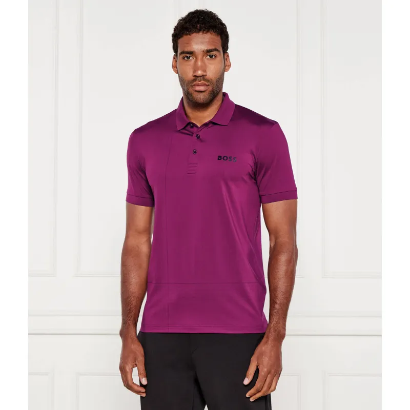 BOSS GREEN Polo Check TOC Slim Fit stretch