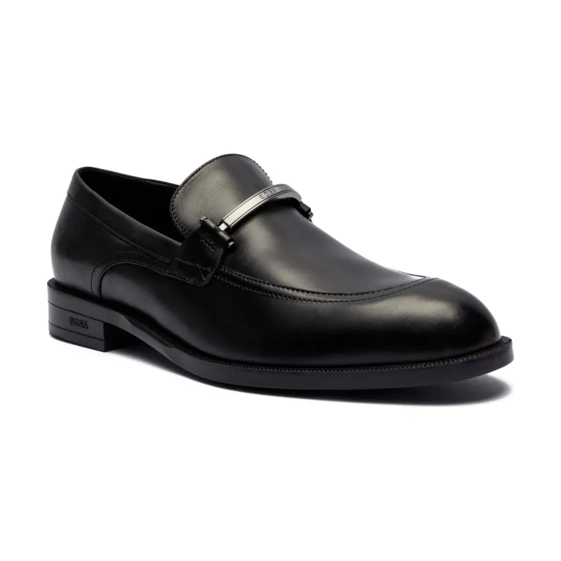 BOSS BLACK Skórzane loafersy Tayil
