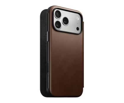 Nomad Modern Leather Folio do iPhone 17 Pro Max MagSafe brown