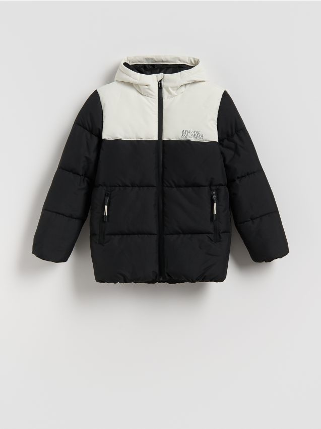 Reserved - Kurtka z kapturem - czarny