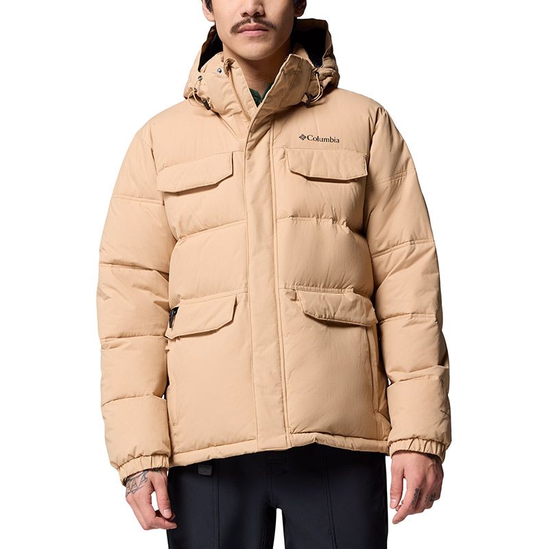 Kurtka męska Columbia Landroamer Hooded Puffer 2088081262 - beżowa
