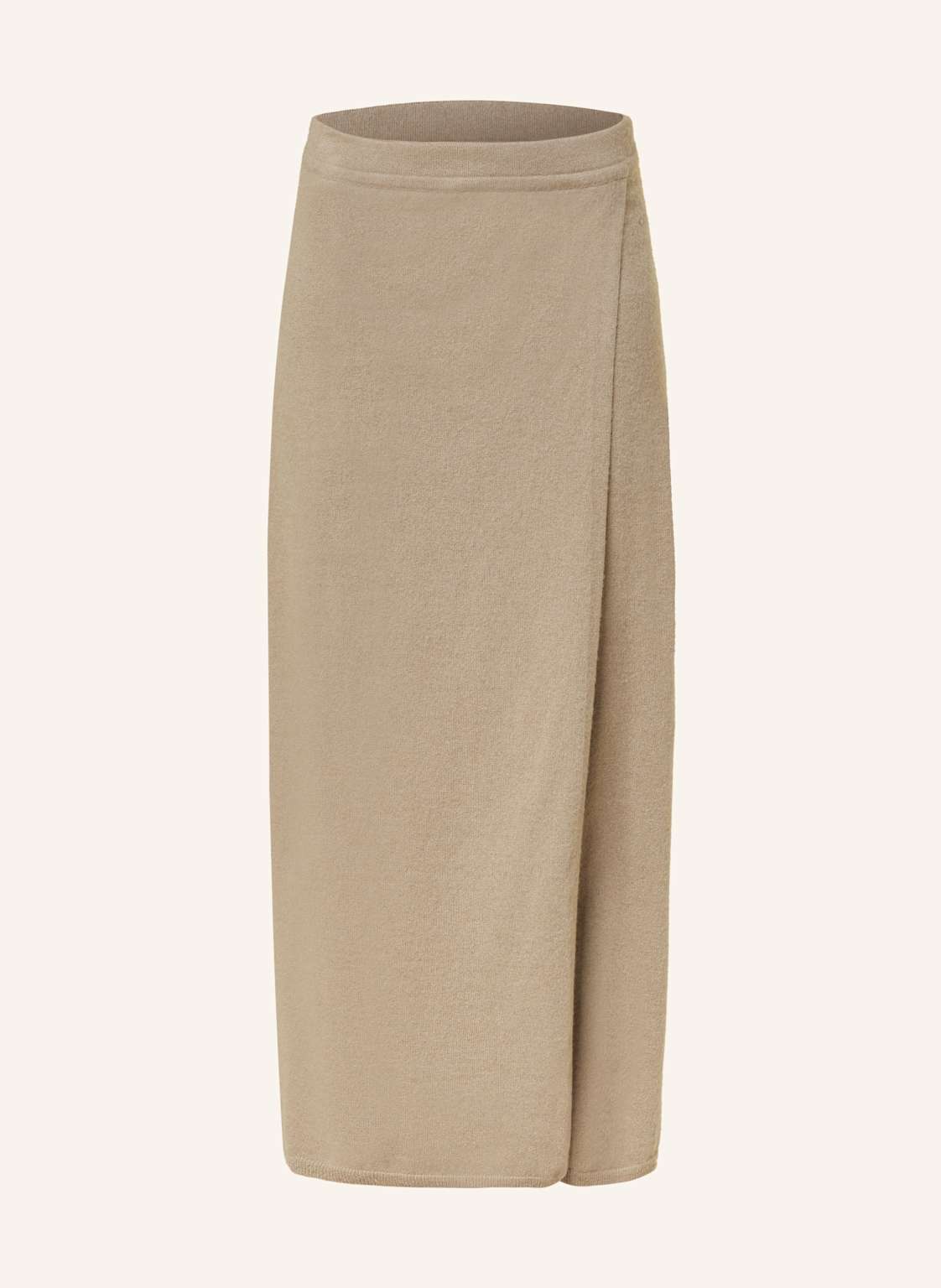 Sminfinity Spódnica Z Dzianiny W Stylu Kopertowym Z Dodatkiem Kaszmiru beige