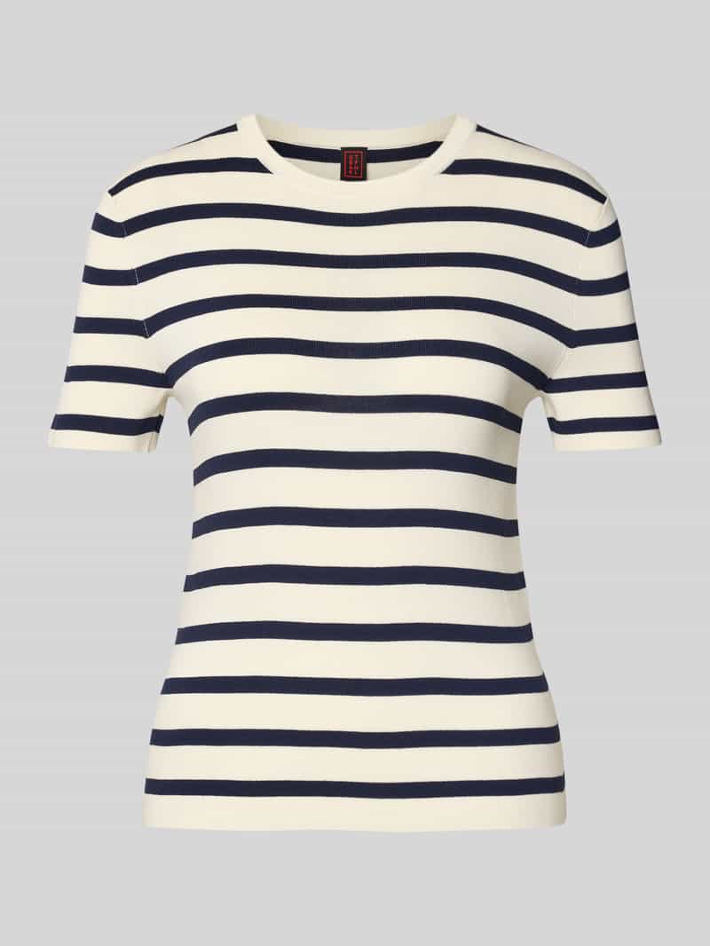 T-shirt z mieszanki wiskozy z okrągłym dekoltem