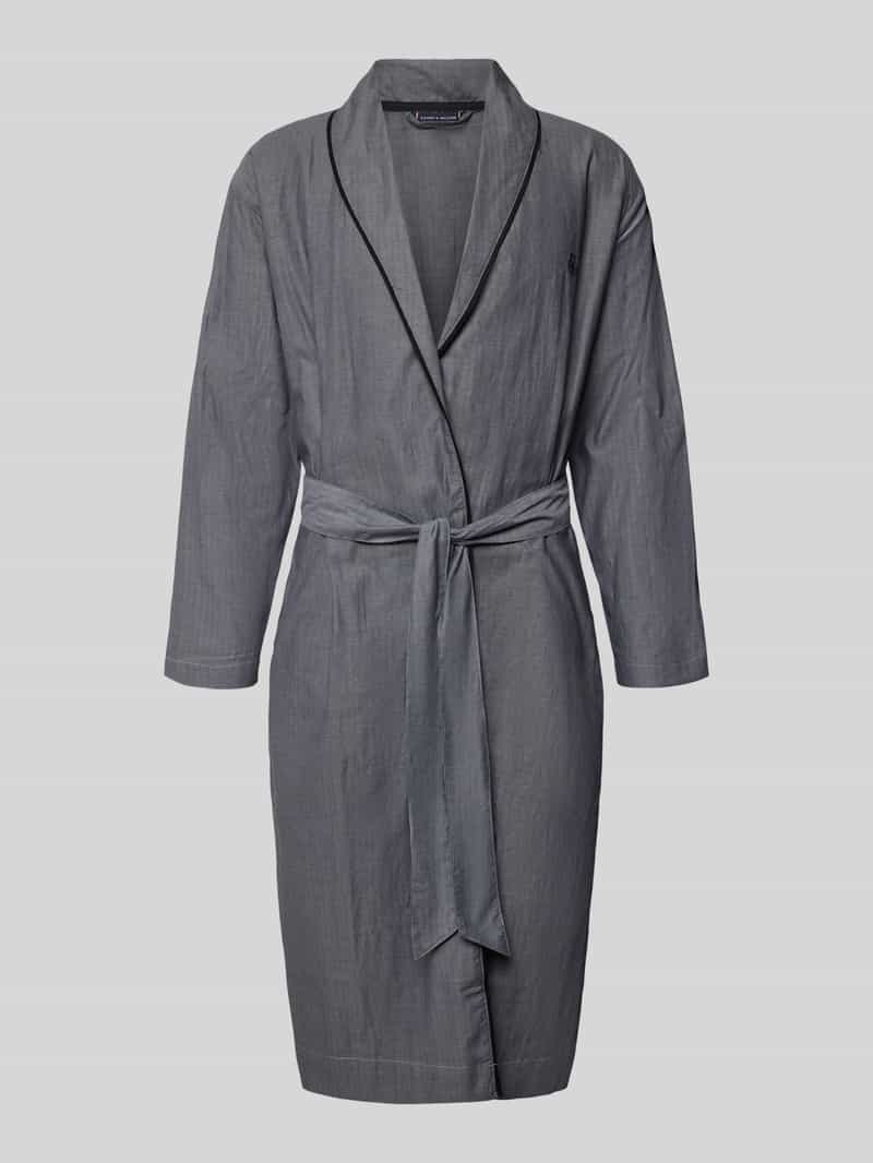 Szlafrok o kroju regular fit z czystej bawełny