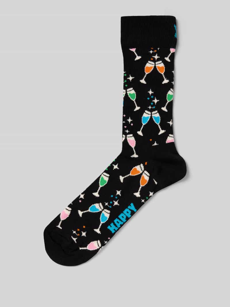 Skarpety o kroju regular fit z wyhaftowanym logo model ‘CHEERS’