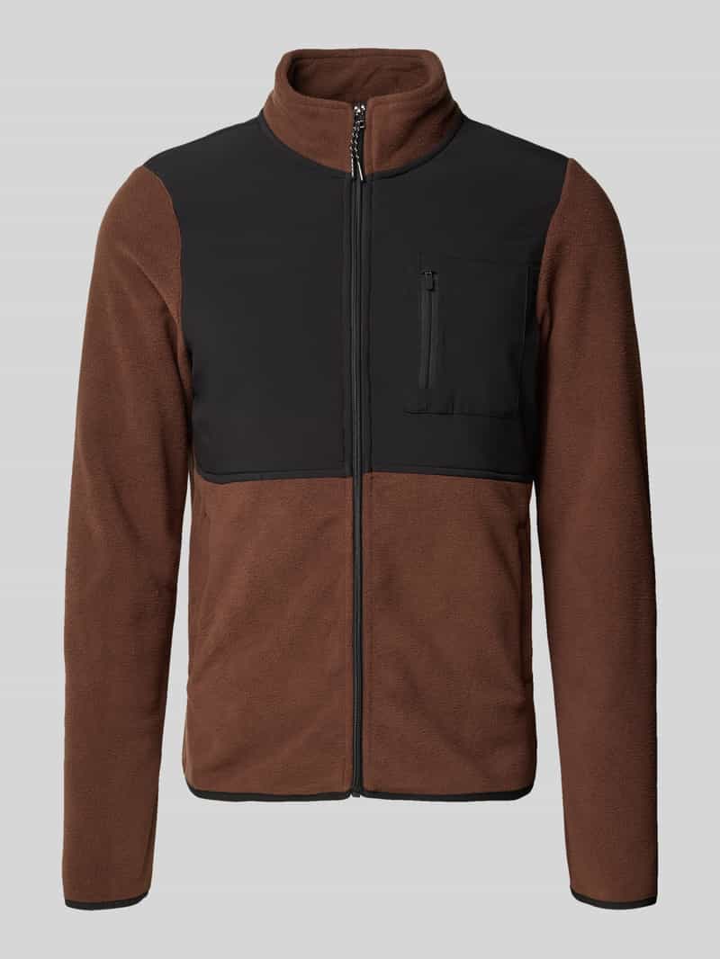 Kurtka z polaru z kieszeniami zapinanymi na zamek błyskawiczny model ‘MARIO’