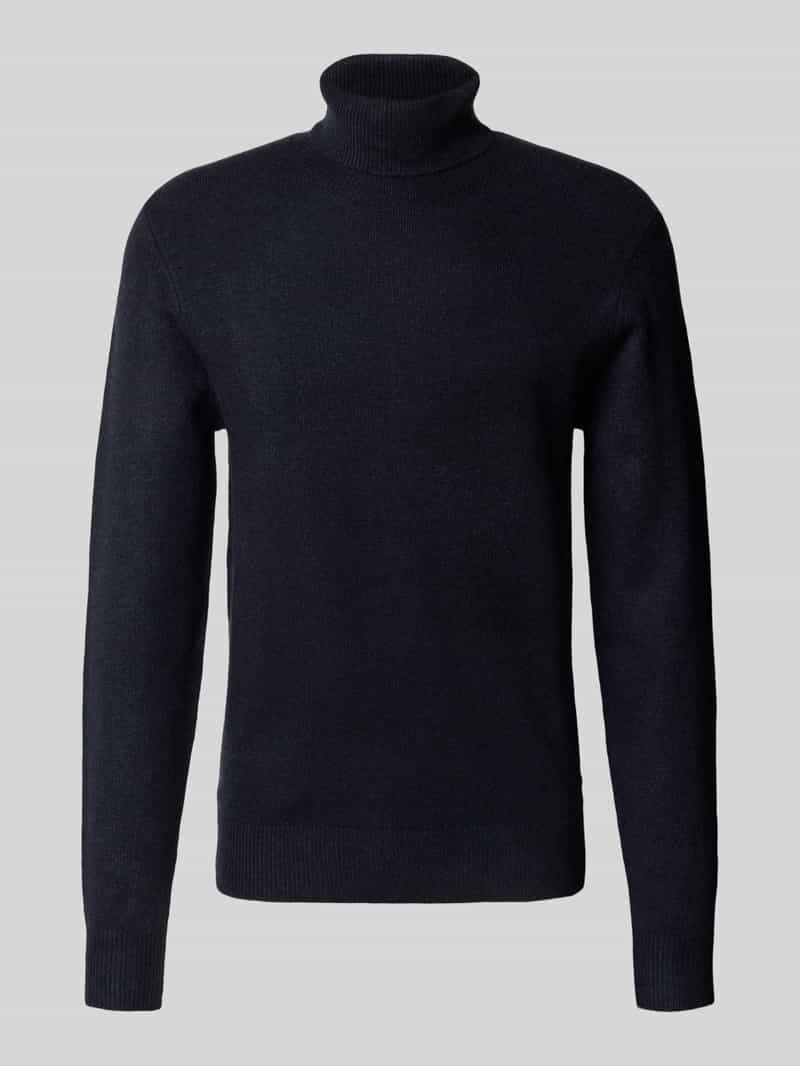 Sweter z dzianiny z golfem model ‘HEINE’
