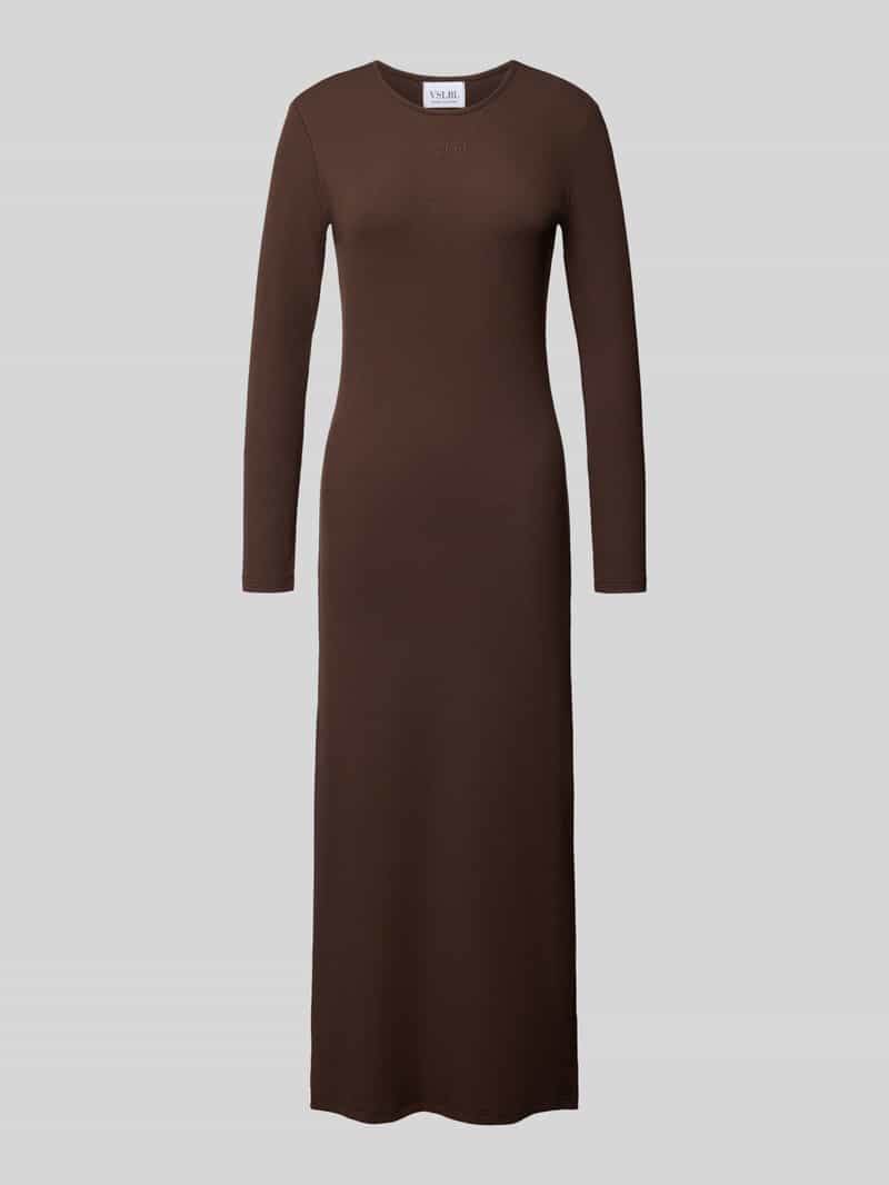 Długa sukienka z wyhaftowanym logo model ‘MALI’