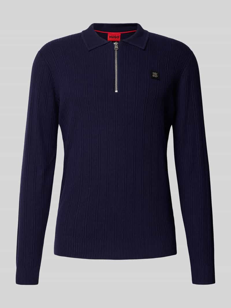 Sweter z dzianiny o kroju regular fit z mieszanki wiskozy model ‘SASTORO’