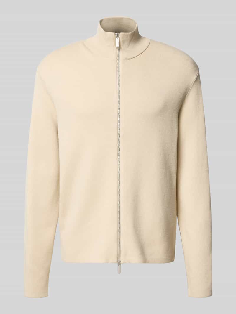 Kurtka o kroju relaxed fit z dzianiny z mieszanki wiskozy model ‘TELLER’