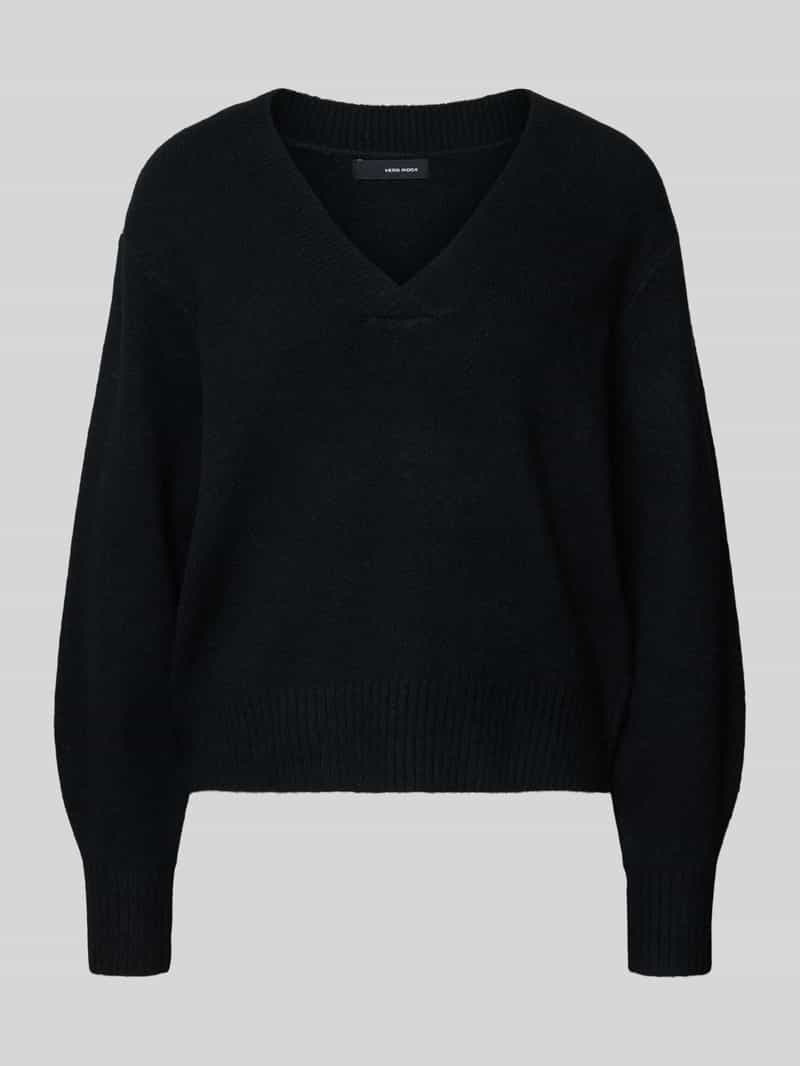 Sweter z dzianiny o kroju comfort fit z dodatkiem wełny model ‘BOOM’