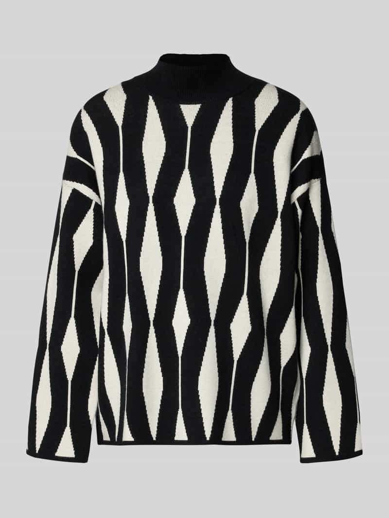 Sweter z dzianiny ze stójką model ‘Otari’