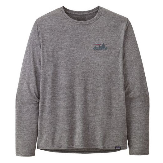 Koszulka męska Patagonia M's L/S Cap Cool Daily Graphic Shirt Rozmiar: L / Kolor: szary