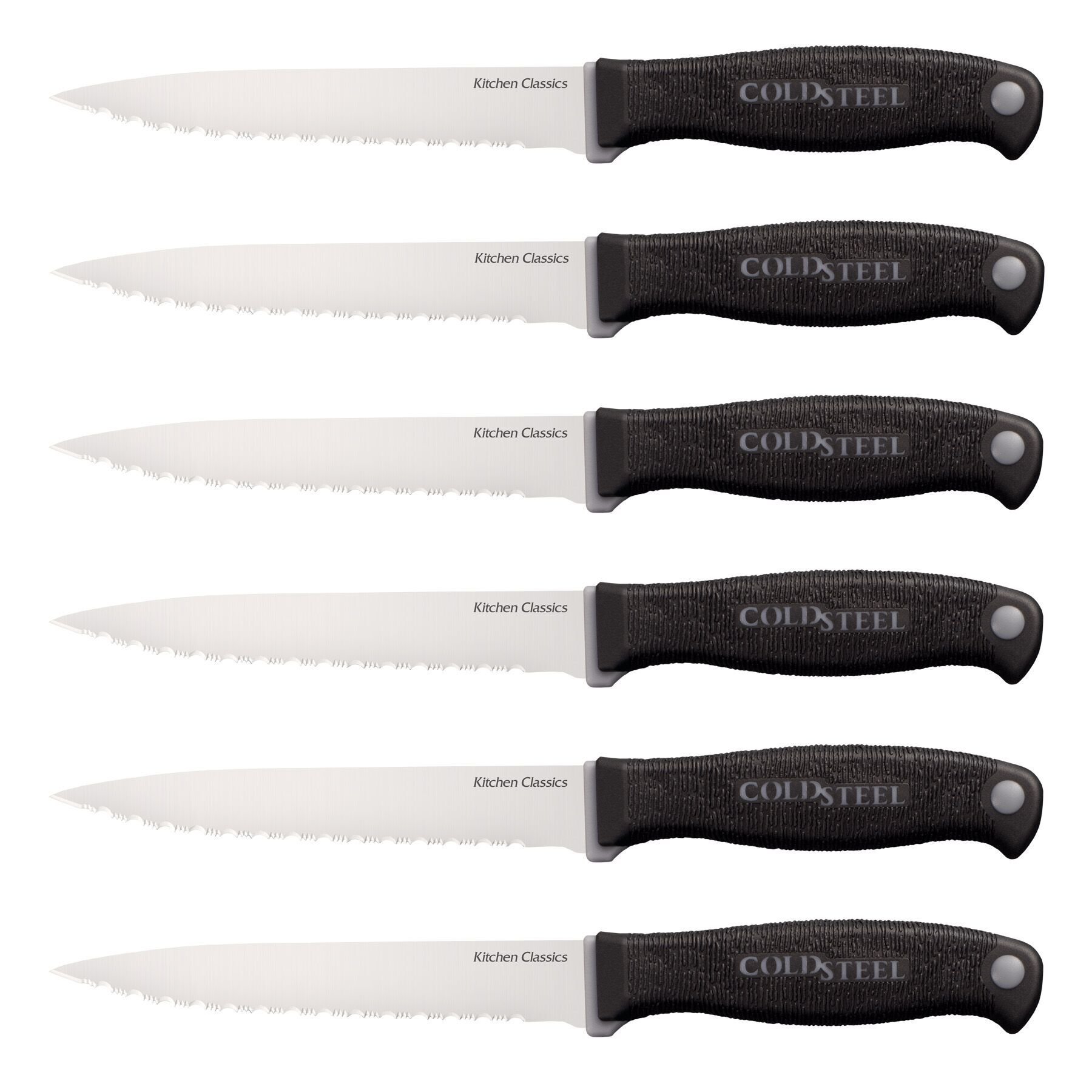 Zestaw noży do steków Cold Steel 11,7 cm 6 szt. 59KSS6Z czarny