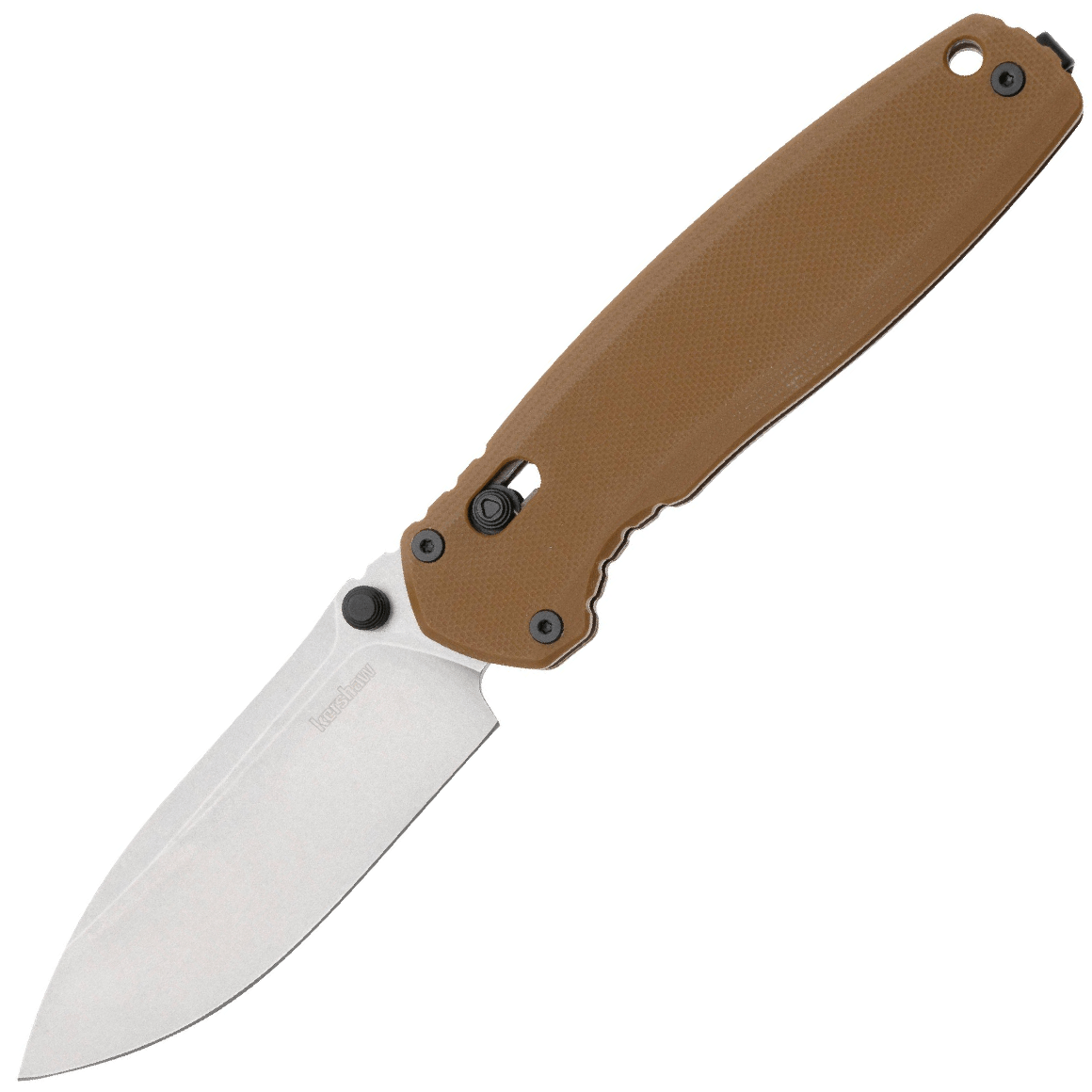 KERSHAW BROADSIDE Stonewashed D2 Tan G10 DuraLock K-2052
