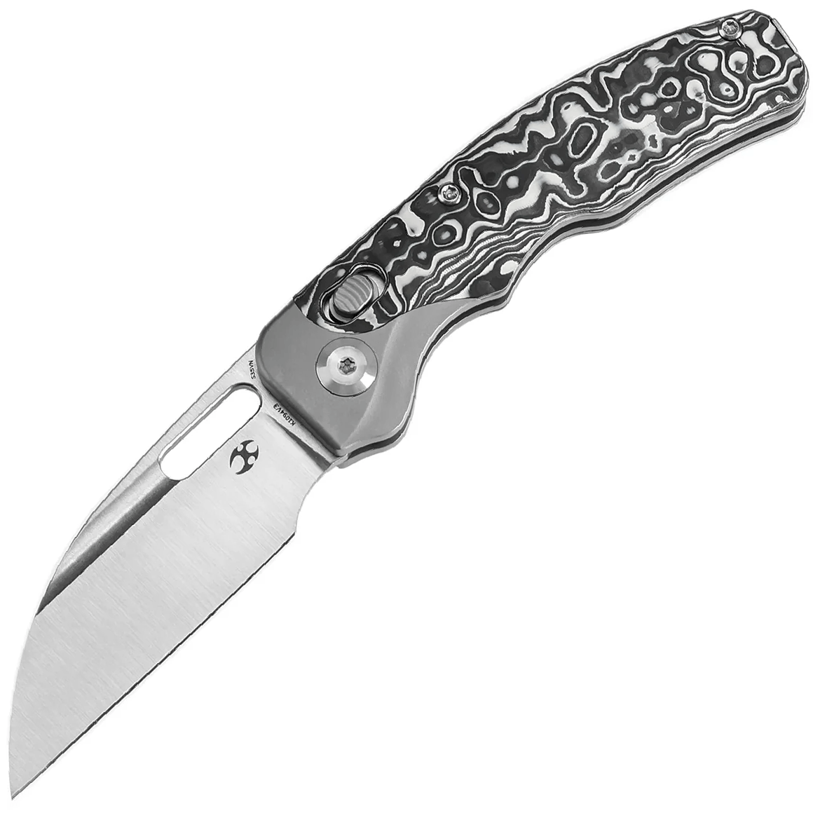 KANSEPT Vivid Satin CPM S35VN Cross Bar Lock K1094V3