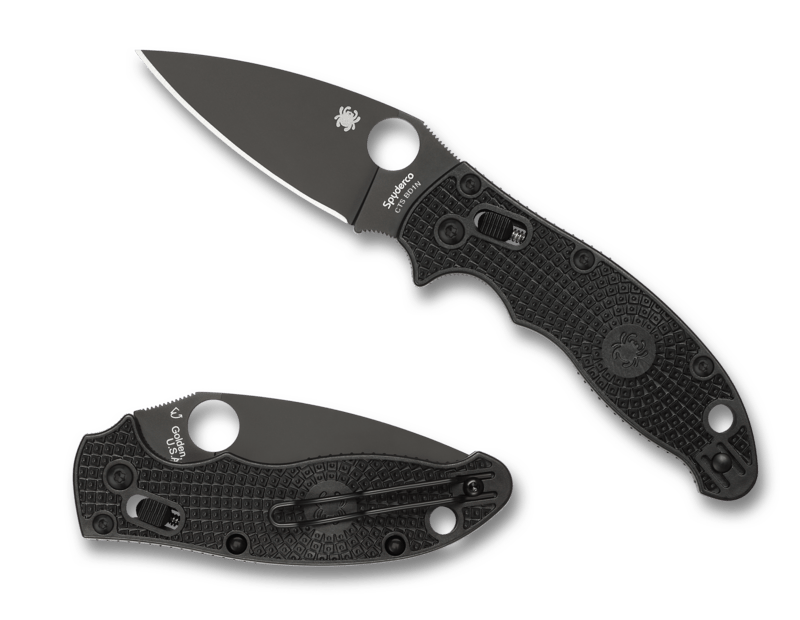 Spyderco Manix 2 Lightweight Czarny Czarna Ostrze C101PBBK2