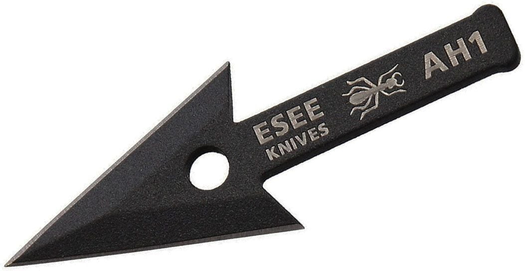 ESEE Arrowhead Point, Czarna Powłoka Proszkowa, Opakowanie Blisterowe AH1-ARROWHEAD-CS