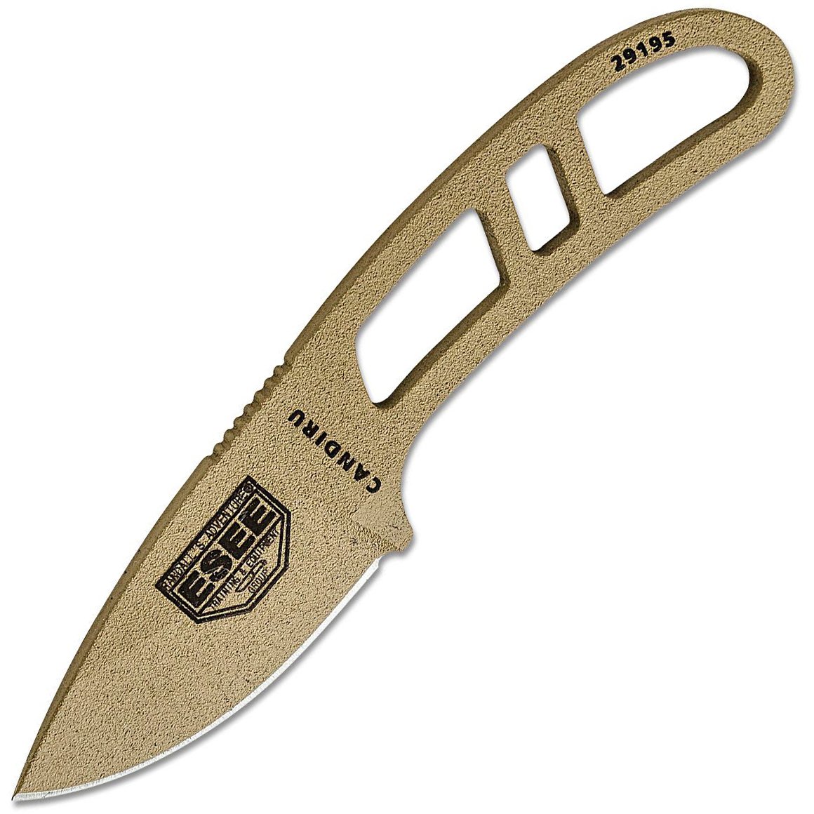 ESEE Dark Earth Candiru, Czarna Formowana Pochwa CAN-DE-E