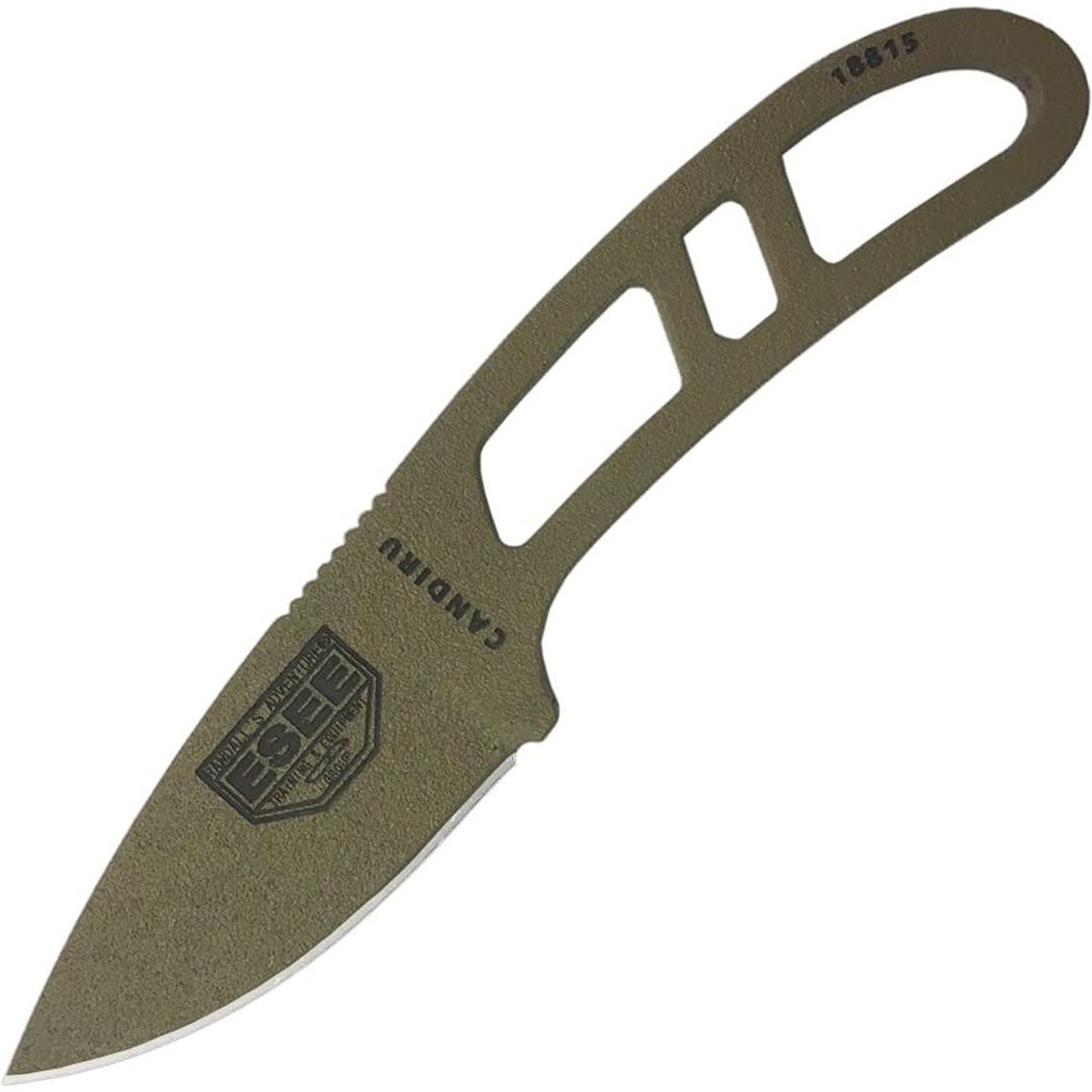 ESEE Dark Earth Candiru, Czarna Formowana Pochwa z Zestawem CAN-DE-KIT-E