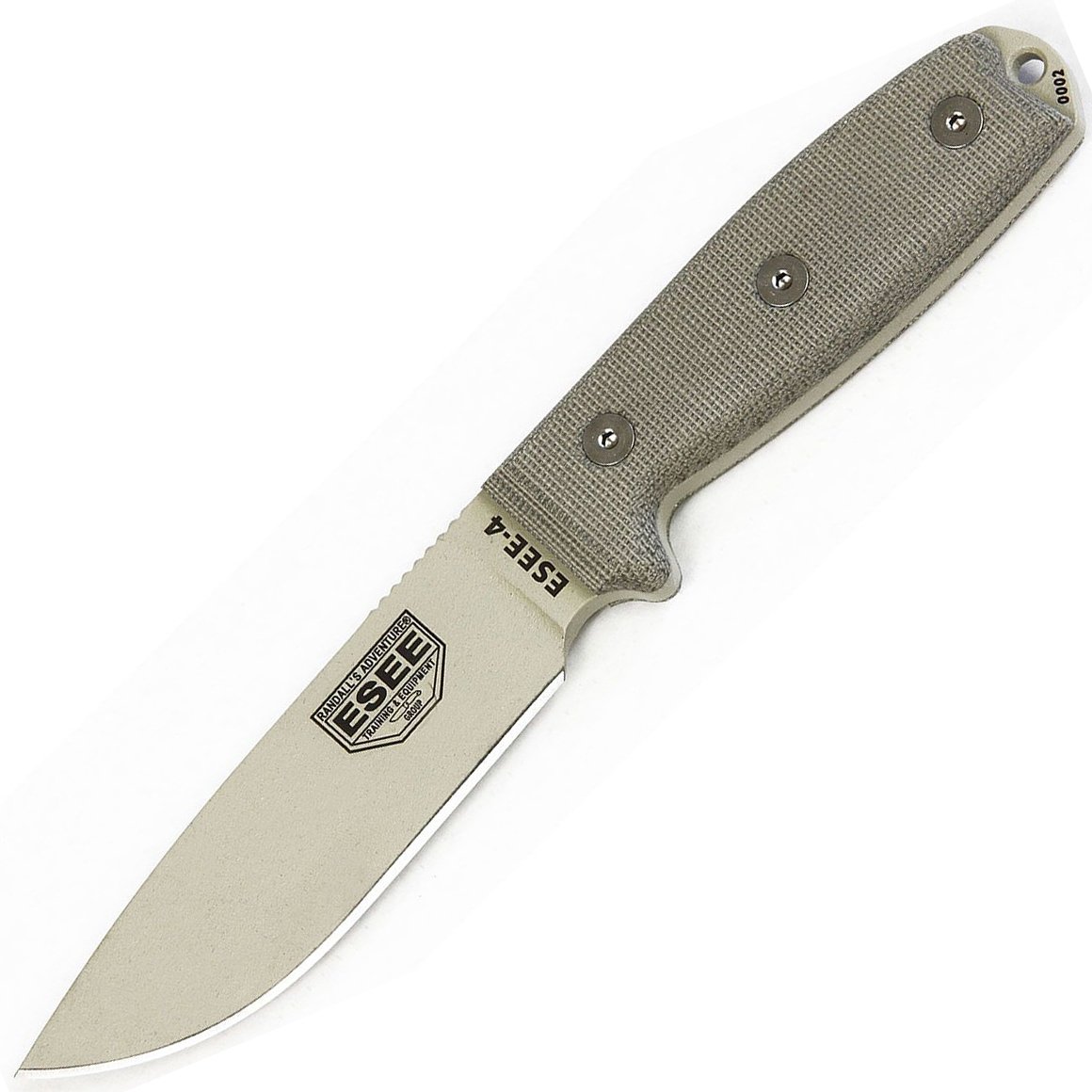 ESEE-4 Gładkie Ostrze, Pochwa Coyote Brown ESEE-4P-MB