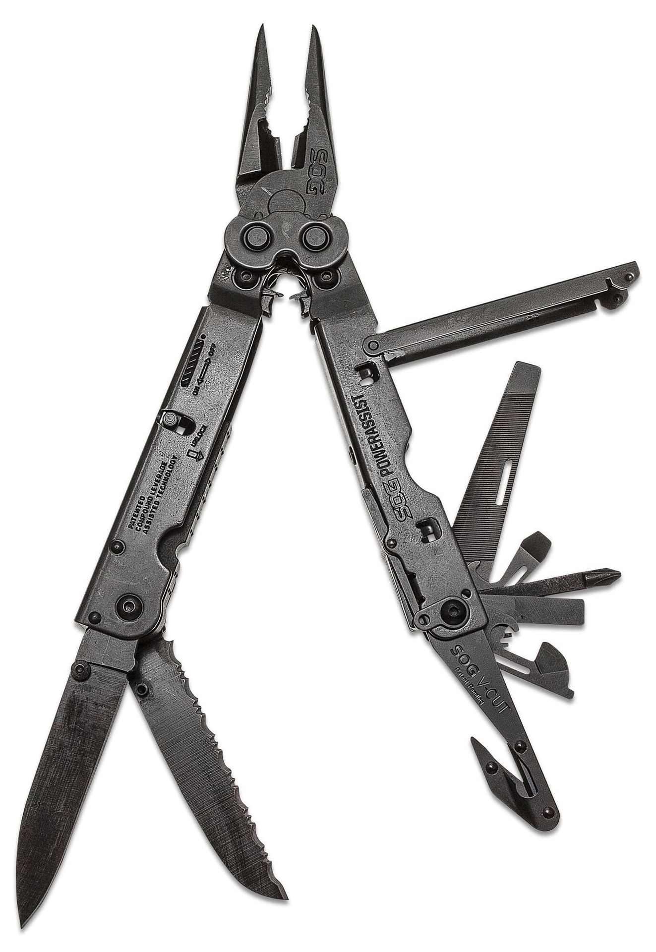 SOG POWERASSIST - CZARNY TLENEK - NYLONOWA POCHWA SOG-B66N-CP